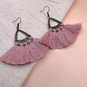 5/$25 PINK TASSEL EARRINGS